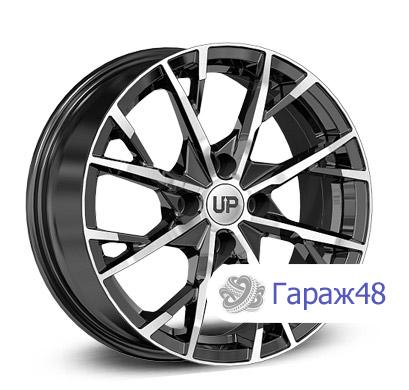 LS Up126 R16 / 6.5J PCD 4x98 ET 35 ЦО 58.5 Литые Черный с полированной лицевой поверхностью