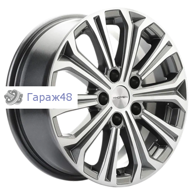 Khomen Wheels KHW1610 Toyota/Suzuki R16 / 6.5J PCD 5x114.3 ET 45 ЦО 60.1 Литые Gray-FP