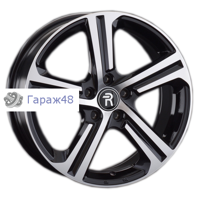 Replay FD157 R17 / 7.5J PCD 5x108 ET 52.5 ЦО 63.3 Литые Черный с полированной лицевой поверхностью