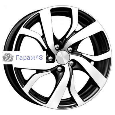 K&amp;K Палермооригинал КС668 R15 / 6J PCD 5x112 ET 47 ЦО 57.1 Литые Черный с полированной лицевой поверхностью