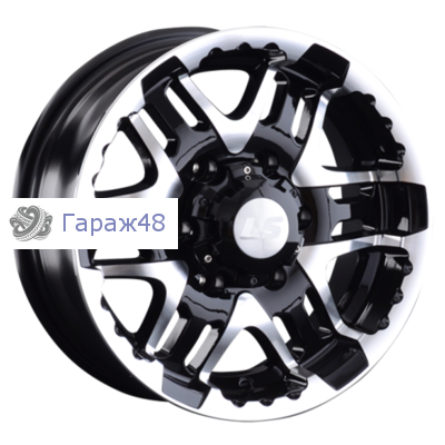 LS 894 R15 / 6.5J PCD 6x139.7 ET 0 ЦО 106.1 Литые Черный с полированной лицевой поверхностью
