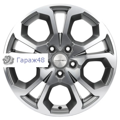 Khomen Wheels KHW1711 Arkana/Kaptur R17 / 6.5J PCD 5x114.3 ET 50 ЦО 66.1 Литые Gray-FP