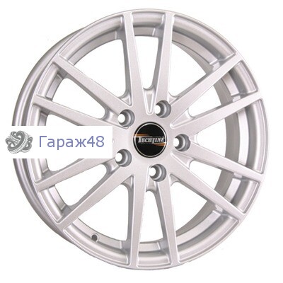 Tech Line 535 R15 / 6J PCD 5x100 ET 45 ЦО 57.1 Литые Серебристый