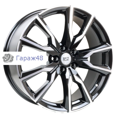 RST R012 R20 / 8J PCD 5x108 ET 33 ЦО 65.1 Литые Черный с полированной лицевой повехностью