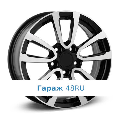 LegeArtis GL18 R16 / 6.5J PCD 5x114.3 ET 45 ЦО 54.1 Литые Черный с полированной лицевой поверхностью