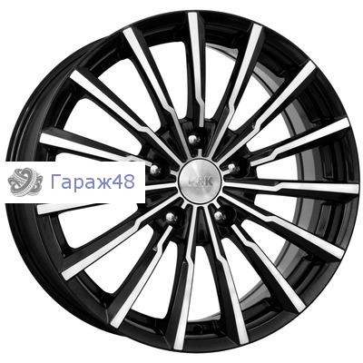 K&amp;K Акцент КС641 R14 / 5.5J PCD 4x100 ET 45 ЦО 56.6 Литые Черный с полированной лицевой поверхностью