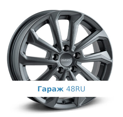 Dezent KS graphite R16 / 6.5J PCD 5x114.3 ET 45 ЦО 60.1 Литые Графит матовый