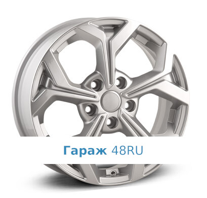 K&amp;K ZV Octavia FL KC878 R16 / 6.5J PCD 5x112 ET 46 ЦО 57.1 Литые Серебристый