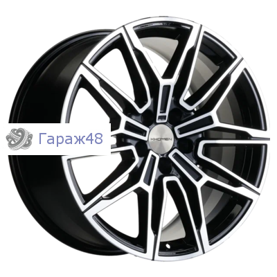 Khomen Wheels KHW1904 Karoq/Octavia R19 / 8.5J PCD 5x112 ET 40 ЦО 57.1 Литые Black-FP