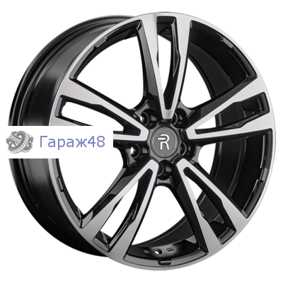Replay V123 R18 / 7.5J PCD 5x108 ET 50.5 ЦО 63.3 Литые Черный с полированной лицевой поверхностью