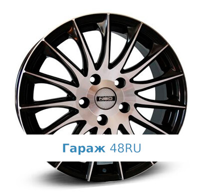 Neo 731 R17 / 7J PCD 5x114.3 ET 40 ЦО 60.1 Литые Черный с полированной лицевой поверхностью