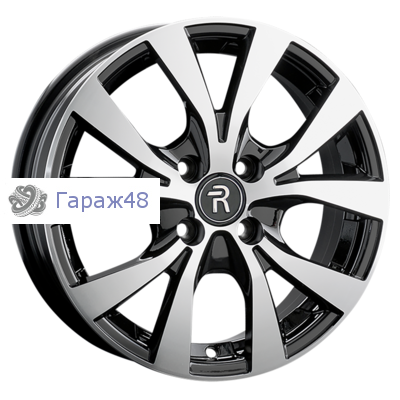 Replay FD195 R15 / 6J PCD 4x108 ET 47.5 ЦО 63.3 Литые Черный с полированной лицевой поверхностью