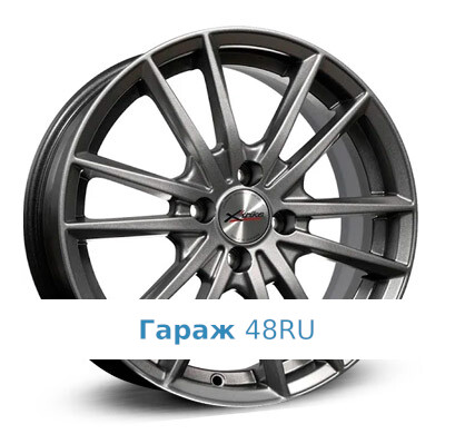 X'trike X-129 R16 / 6.5J PCD 4x100 ET 45 ЦО 67.1 Литые Графит