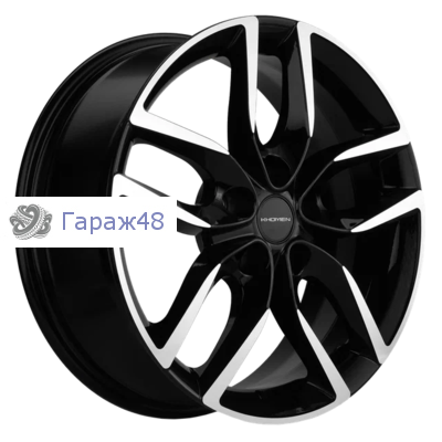 Khomen Wheels KHW1708 Chery Tiggo 7pro R17 / 6.5J PCD 5x108 ET 33 ЦО 60.1 Литые Black-FP