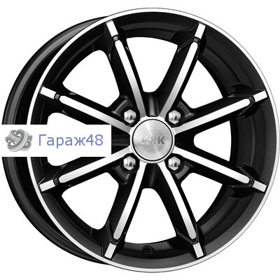 K&amp;K Sportline (КС603) R14 / 6J PCD 4x100 ET 40 ЦО 67.1 Литые Черный с полированной лицевой поверхностью