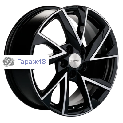Khomen Wheels KHW1714 Changan CS35/CS35 Pro R17 / 7J PCD 5x110 ET 46 ЦО 63.3 Литые Black-FP