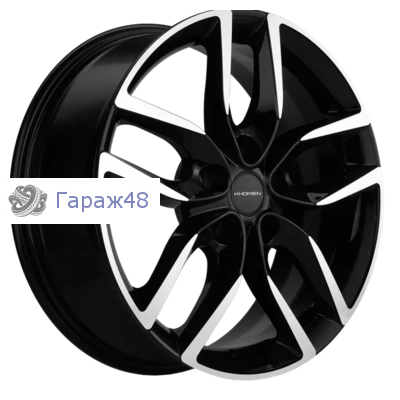 Khomen Wheels KHW1708 Jolion R17 / 6.5J PCD 5x114.3 ET 37 ЦО 66.5 Литые Black-FP