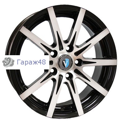 Venti 1608 R16 / 6.5J PCD 5x114.3 ET 45 ЦО 66.1 Литые Черный с полированной лицевой повехностью