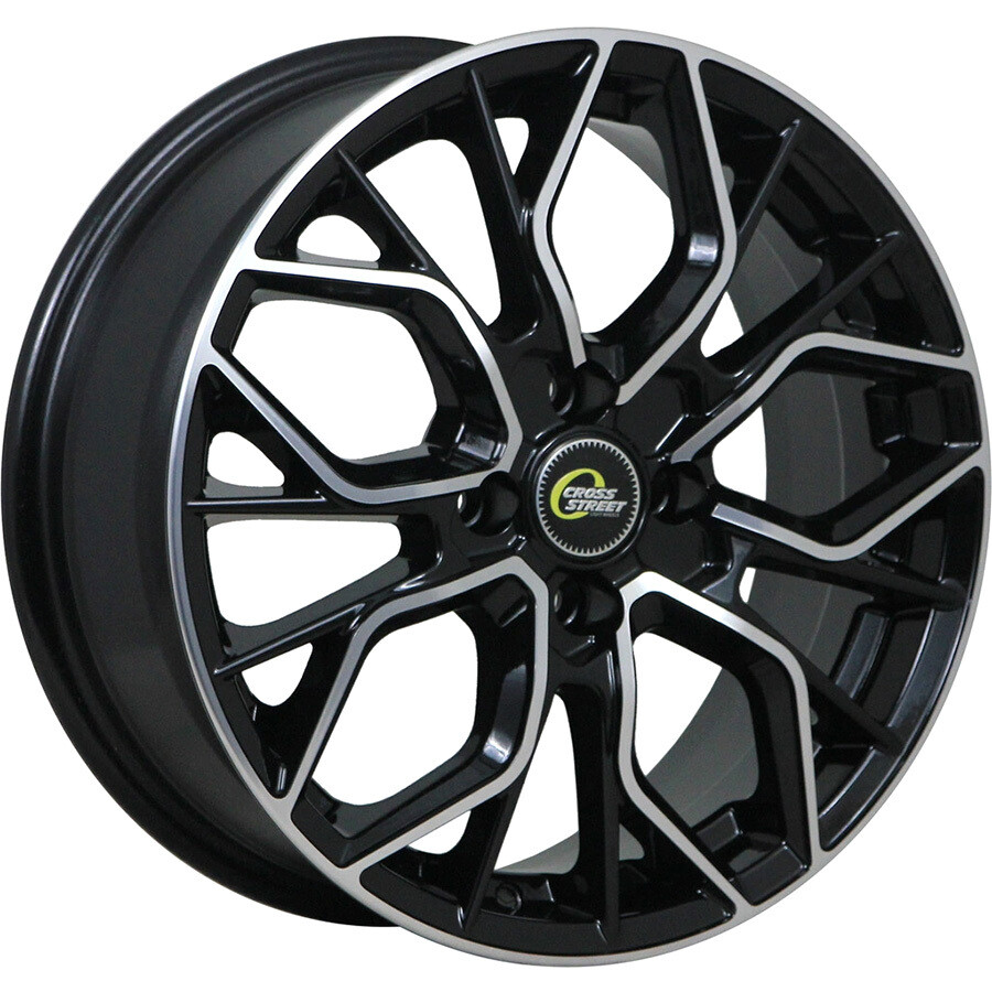 CrossStreet CR19 R17 / 7J PCD 5x114.3 ET 46 ЦО 67.1 Литые Черный с полированной лицевой поверхностью
