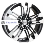 RST R167 (Amarok,Transporter) R17 / 7J PCD 5x120 ET 55 ЦО 65.1 Литые Черный матовый с полированной лицевой повехностью