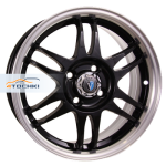 Venti 1502 R15 / 6J PCD 4x100 ET 45 ЦО 54.1 Литые Черный с полированным ободом