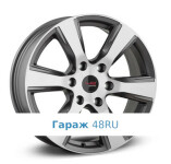LegeArtis TY570 R18 / 7.5J PCD 6x139.7 ET 25 ЦО 106.1 Литые Графит с полированной лицевой поверхностью