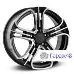 Replica Me72 R16 / 7J PCD 5x112 ET 43 ЦО 66.6 Литые Черный с полированной лицевой поверхностью