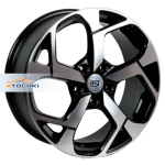 RST R067 Elantra R17 / 7J PCD 5x114.3 ET 49 ЦО 67.1 Литые Черный с полированной лицевой повехностью