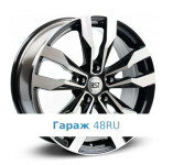 RST R047 R17 / 7J PCD 5x108 ET 42 ЦО 65.1 Литые Черный с полированной лицевой поверхностью