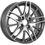 Venti 1406 R14 / 5.5J PCD 4x98 ET 35 ЦО 58.6 Литые Графит с полированной лицевой поверхностью