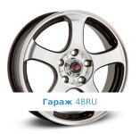 Yamato Imagava R16 / 6J PCD 5x114.3 ET 48 ЦО 67.1 Литые Черный с полированной лицевой поверхностью