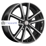 LS 1368 R16 / 6.5J PCD 5x114.3 ET 40 ЦО 67.1 Литые Черный с полированной лицевой поверхностью