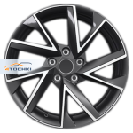 Khomen Wheels KHW1714 RAV4 R17 / 7J PCD 5x114.3 ET 39 ЦО 60.1 Литые Black-FP