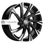 Khomen Wheels KHW1901 Haval Dargo R19 / 7.5J PCD 5x114.3 ET 40 ЦО 66.6 Литые Black-FP