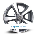 LegeArtis NS38 R17 / 6.5J PCD 5x114.3 ET 40 ЦО 66.1 Литые Графит с полированной лицевой поверхностью