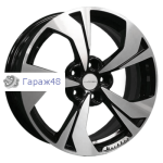 Khomen Wheels KHW1724 Qashqai R17 / 7J PCD 5x114.3 ET 40 ЦО 66.1 Литые Black-FP