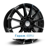 Skad Le Mans R17 / 7.5J PCD 5x108 ET 45 ЦО 63.4 Литые Черный с полированной лицевой поверхностью