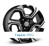 LegeArtis H519 R18 / 7.5J PCD 5x114.3 ET 45 ЦО 64.1 Литые Черный с полированной лицевой поверхностью