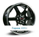 Yamato Nomura R17 / 7J PCD 5x114.3 ET 35 ЦО 60.1 Литые Черный с полированным ободом