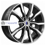 K&amp;K Портер (КС906) R18 / 7.5J PCD 5x114.3 ET 45 ЦО 67.1 Литые Черный с полированной лицевой поверхностью