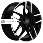 Khomen Wheels KHW1708 Toyota CHR R17 / 6.5J PCD 5x114.3 ET 45 ЦО 60.1 Литые Black-FP