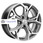 Khomen Wheels KHW1702 CX5/Seltos/Optima R17 / 7J PCD 5x114.3 ET 50 ЦО 67.1 Литые Gray-FP