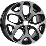 K&amp;K Kaptur КС869 R16 / 6.5J PCD 5x114.3 ET 50 ЦО 66.1 Литые Черный с полированной лицевой поверхностью