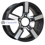 iFree Райдер КС482 R16 / 6.5J PCD 5x139.7 ET 40 ЦО 98 Литые Черный с полированной лицевой поверхностью