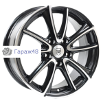 Tech Line 672 R16 / 6.5J PCD 5x114.3 ET 43 ЦО 67.1 Литые Черный с полированной лицевой повехностью
