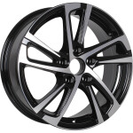 RST R046 R16 / 6.5J PCD 5x114.3 ET 46 ЦО 67.1 Литые Черный с полированной лицевой повехностью