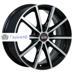 Alcasta M61 R17 / 7J PCD 5x114.3 ET 45 ЦО 54.1 Литые Черный с полированной лицевой поверхностью