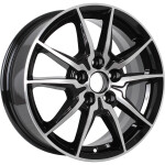 K&amp;K Адамар R16 / 6.5J PCD 5x108 ET 40 ЦО 67.1 Литые Черный с полированной лицевой поверхностью