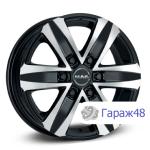 MAK Stone 6 R18 / 8J PCD 6x139.7 ET 35 ЦО 67.1 Литые Черный с полированной лицевой поверхностью