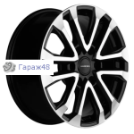 Khomen Wheels KHW1805 JAC T6 Pickup R18 / 7.5J PCD 6x139.7 ET 30 ЦО 106.1 Литые Black-FP